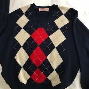 Man’s Argyle Cashmere Sweater
